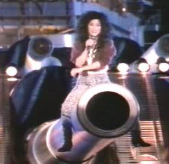 Cher aboard the Missouri "...loved battleships—almost literally."