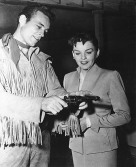 Guy Madison (TV's Wild Bill Hickok) taught Judy Garland to use a .45? Who knew!