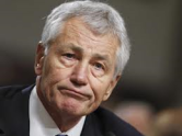 Hagel at his hearing-- hard questions. Hmmm.