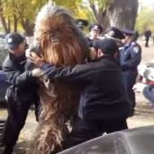 Wookie arrested by Ukrainian police on election day!